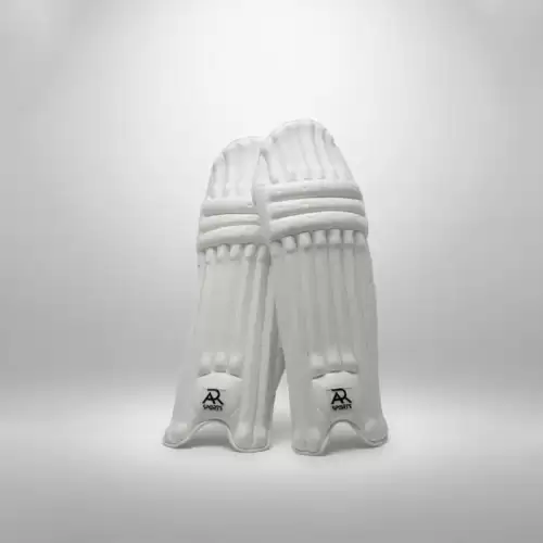 AR Master class Traditional White Batting Pads at AR Sports